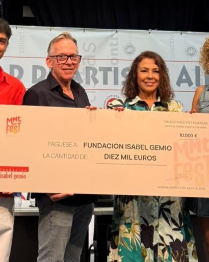 Arno Richartz, Isabel Gemio, Gema Fernández e Iam Campillo durante el balance de MMT FEST 2026 en Madrid
