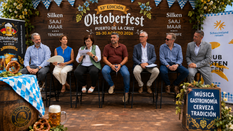 Presentación de la Semana Bávara Puerto de la Cruz 2026 y Oktoberfest